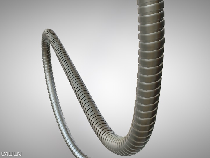 电话线、螺纹线C4D工程文件 Payphone Cable