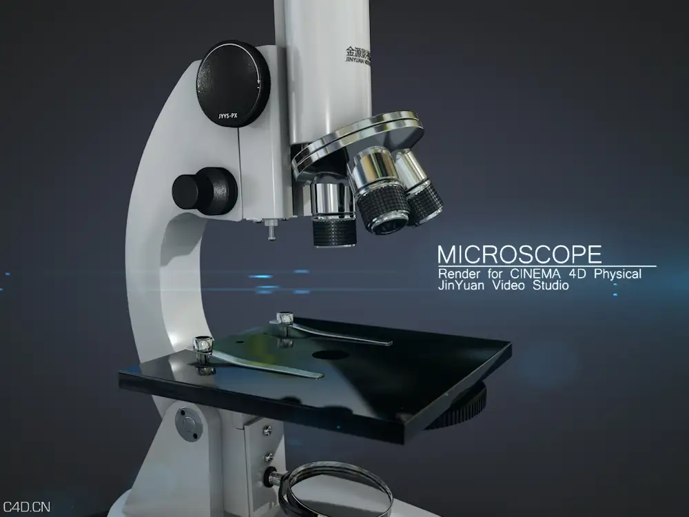 [渲染作品]Microscope 显微镜模型渲染