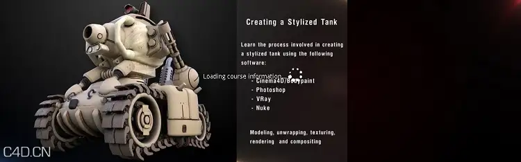 C4D坦克3D模型制作流程教程 Tank Creation Volume 1 - 2 - CGcircuit