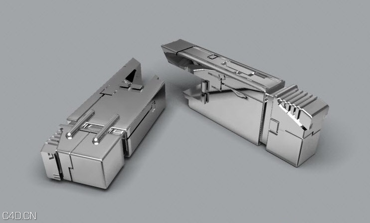 《终结者》Terminators机器人能量来源-fuelcell电池C4D模型