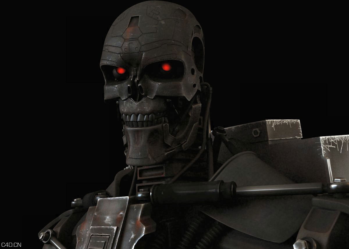 终结者T-600 C4D模型 terminator