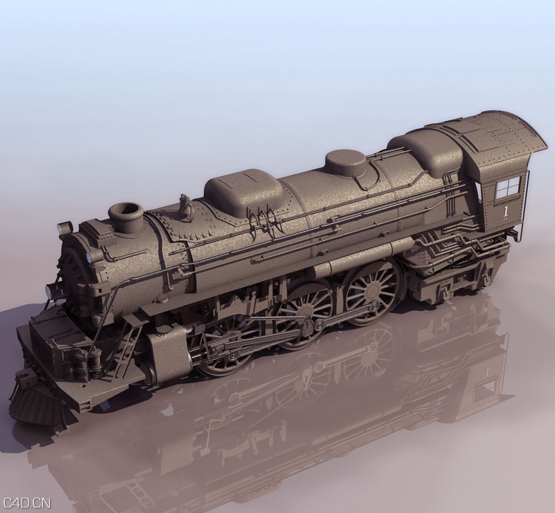 蒸汽火车、蒸汽机车C4D模型 Steam locomotive 3D model - C4D之家 - cinema4d_ 2015-05-11 01.02.01.jpg