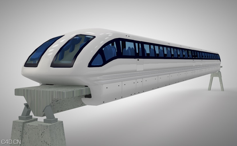 磁悬浮轨道列车C4D模型 Maglev Train 3D model - C4D之家 - cinema4d_ 2015-05-11 01.10.49.jpg