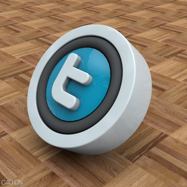 Twitter and Facebook C4D图标工程文件 - C4D之家 - 095_Sexy_Button-600x600.png