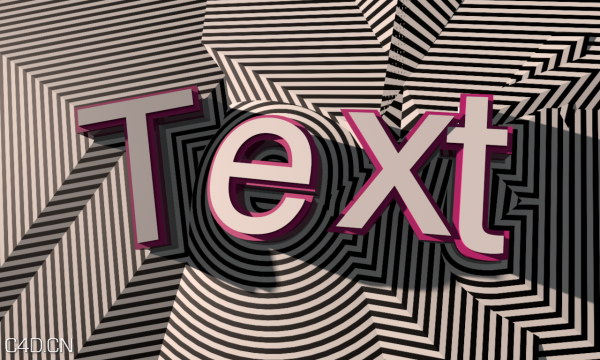 C4D条纹文字风格工程文件 GreyScaleGorilla MoText Style