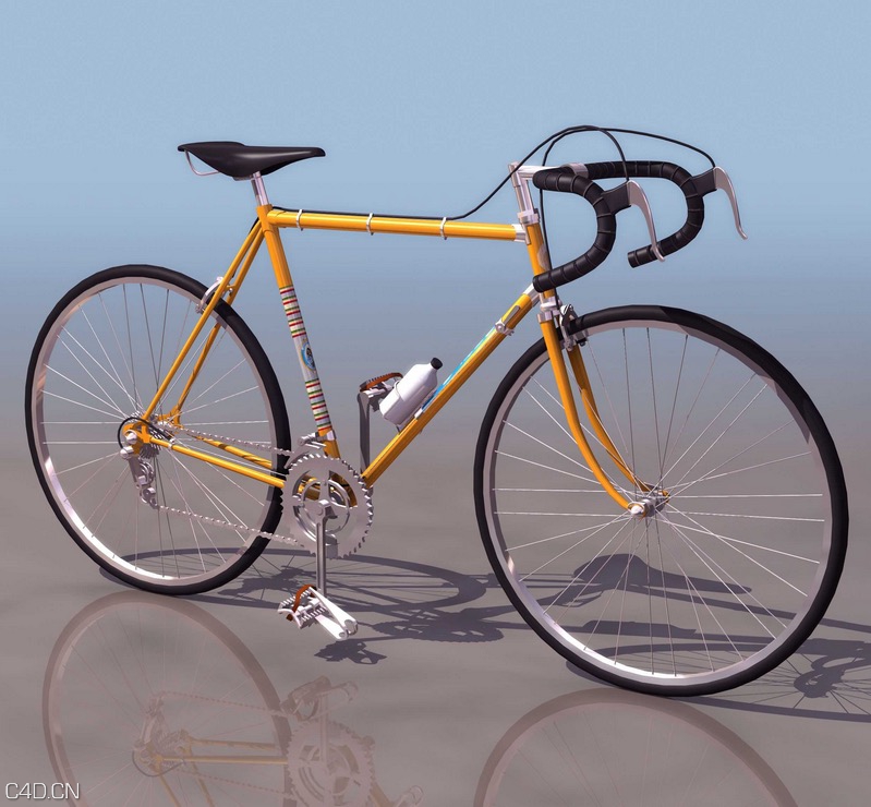 黄色自行车C4D模型 Milano San Remo Bicycle - C4D之家 - cinema4d_ 2015-05-13 00.23.09.jpg