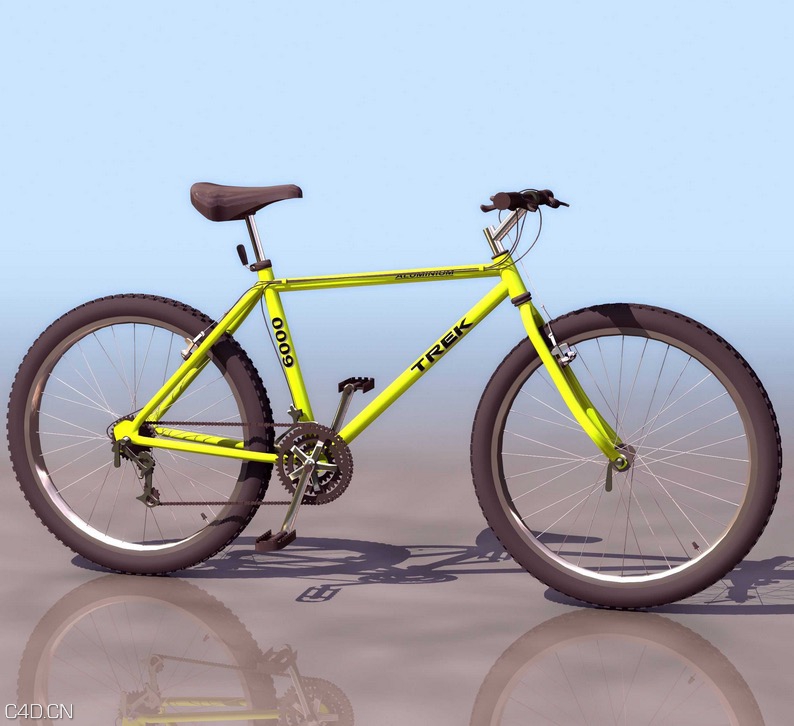 山地自行车C4D模型 Mountain Bike 3D model