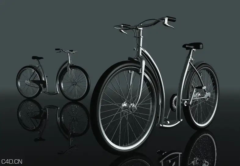 高细节精致不锈钢自行车模型High detail exquisite stainless steel bicycle model