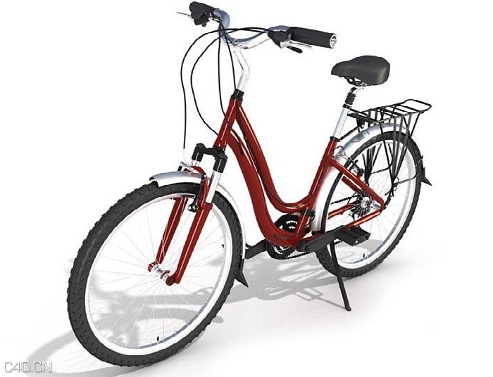 红色自行车C4D模型 The red bicycle model - C4D之家 - 151753dslwrdaett9es4fj.jpg