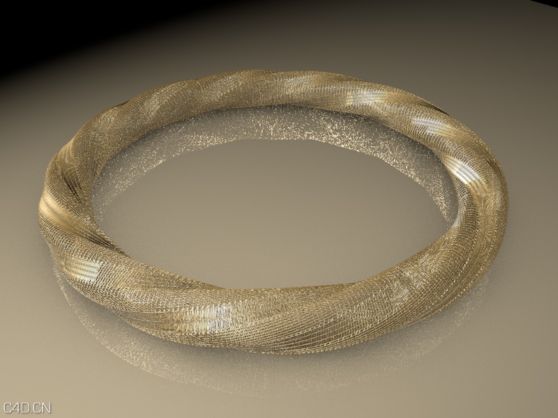 学习作品 - C4D之家 - 炫酷金手环