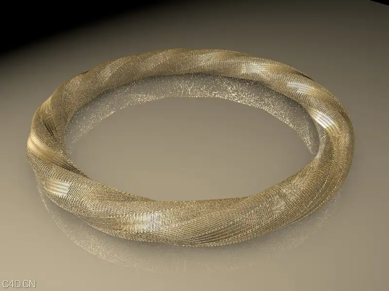 学习作品 - C4D之家 - 炫酷金手环