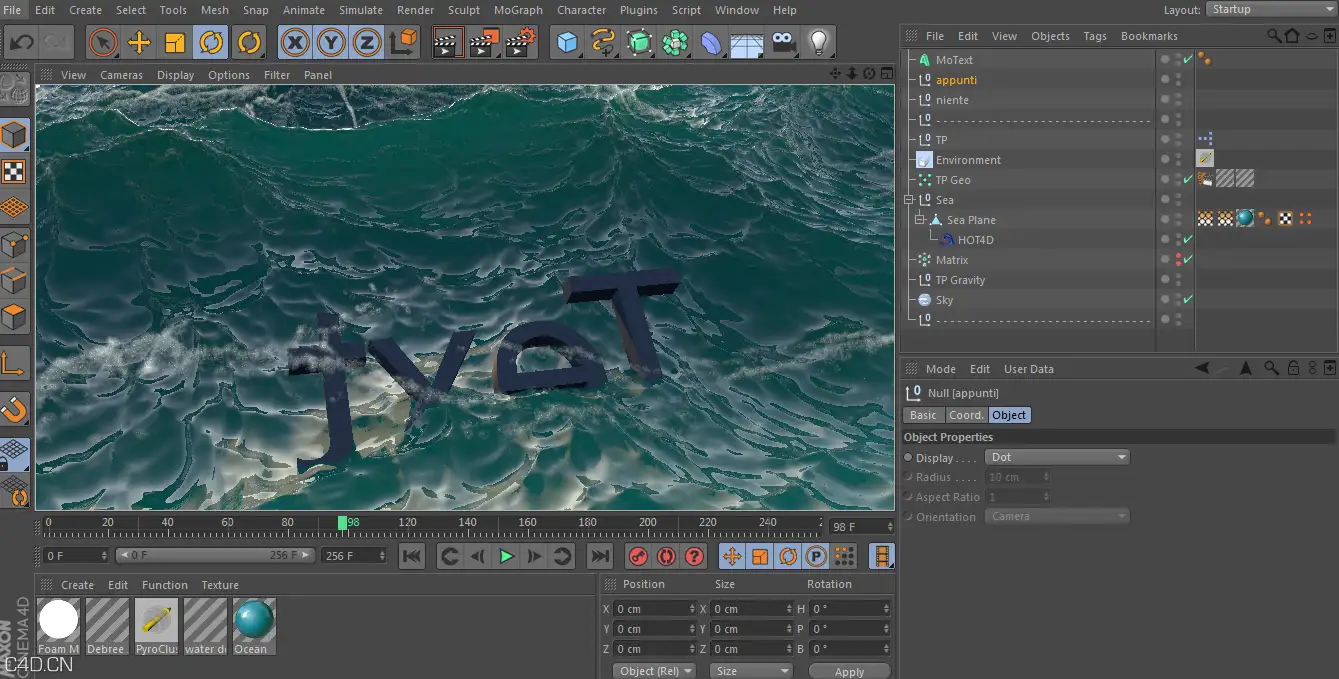 C4D海洋插件 hot4d v0.3热门版下载 - C4D之家 - t4t.png