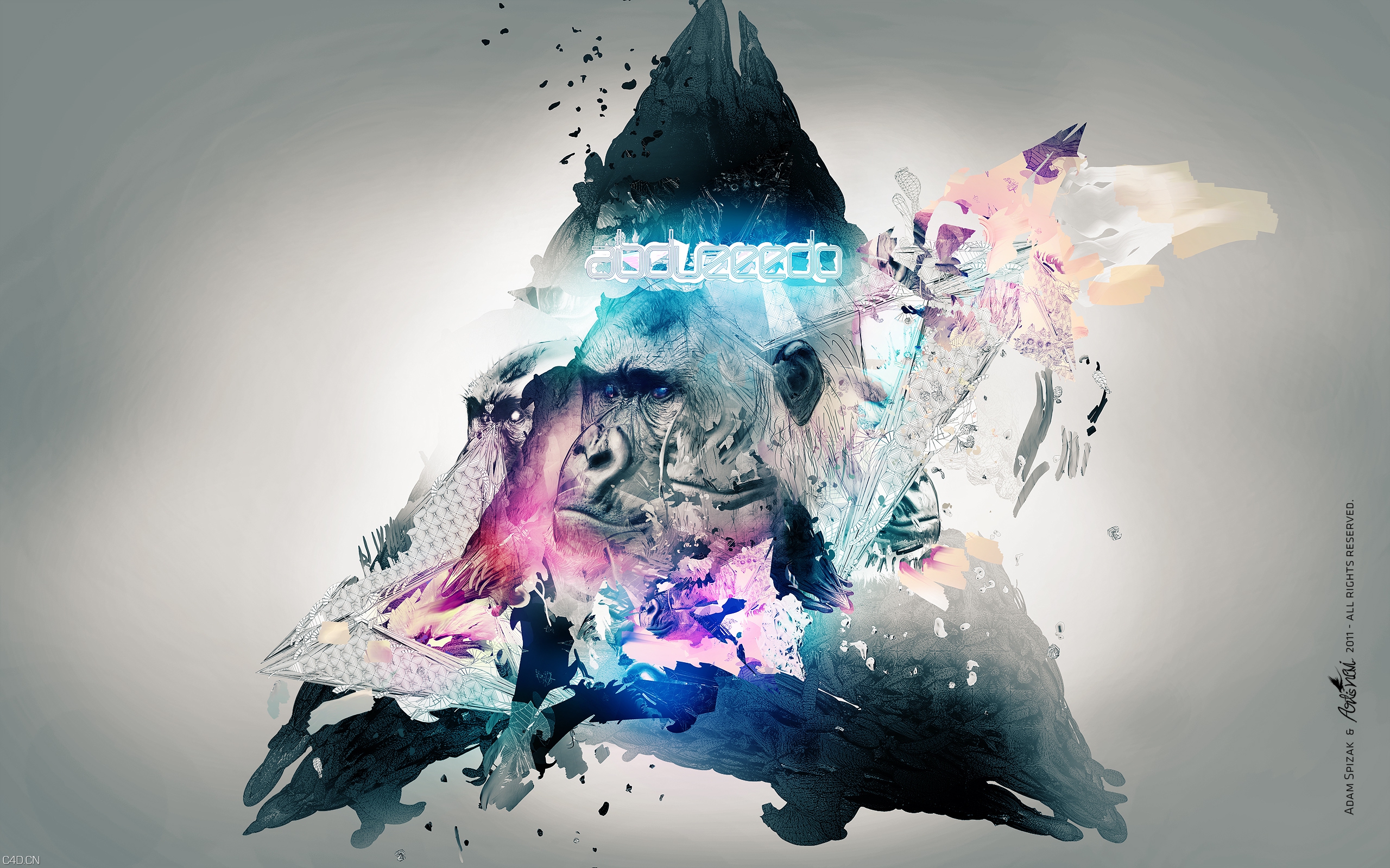 Cinema 4d Wallpaper Wallpapers set gorillaz - C4D之家 - wallpaper_abduzeedo_gorillaz_mountain_2560x1600.jpg