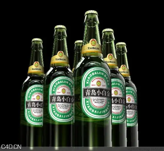 数字人C4D材质灯光渲染课堂之十六：六瓶啤酒（下）