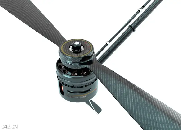 无人机转子C4D模型 Drone Rotor