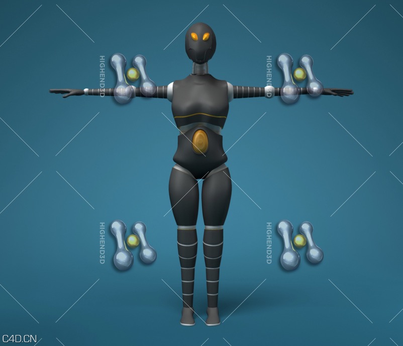 科幻女机器人C4D模型 Sci-Fi Female Robot 3D model - C4D之家 - cinema4d_ 2015-05-23 17.49.20.jpg