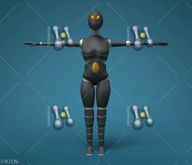 科幻女机器人C4D模型 Sci-Fi Female Robot 3D model - C4D之家 - cinema4d_ 2015-05-23 17.49.20.jpg