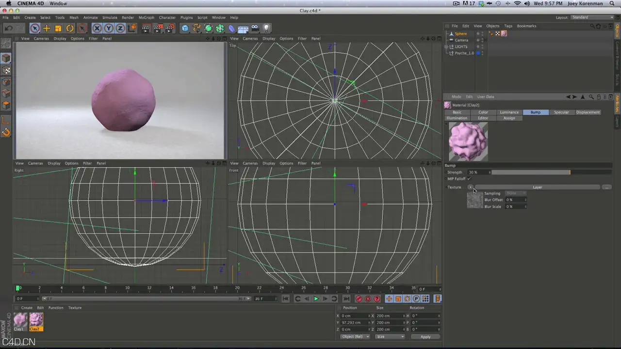 C4D圆球粘连动画教程 Claymation in Cinema 4D