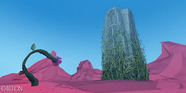 C4D广告短片实例教程：藤类花卉生长 Giants: How to Make a Short Film - C4D之家 - Thumb_Giants06.jpg