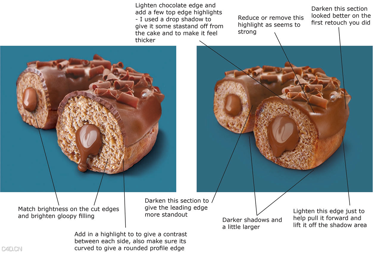 C4D食品作品：巧克力甜甜圈CGI及润饰 - C4D之家 - Hurr-doughnut-vis01.jpg