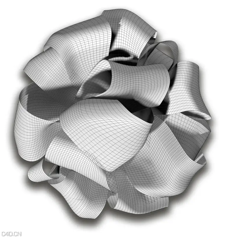 玫瑰花礼盒C4D作品 Roses Tin - C4D之家 - Roses-Bow-WIRE.jpg