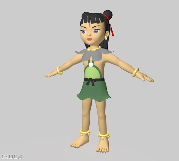 动画形象：哪吒三太子C4D模型 - C4D之家 - cinema4d_ 2015-06-05 00.20.20.jpg