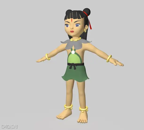 动画形象：哪吒三太子C4D模型 - C4D之家 - cinema4d_ 2015-06-05 00.20.20.jpg