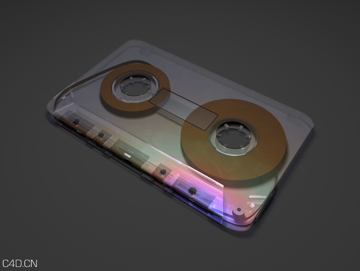 盒式录音机磁带C4D模型 Cassette Tape