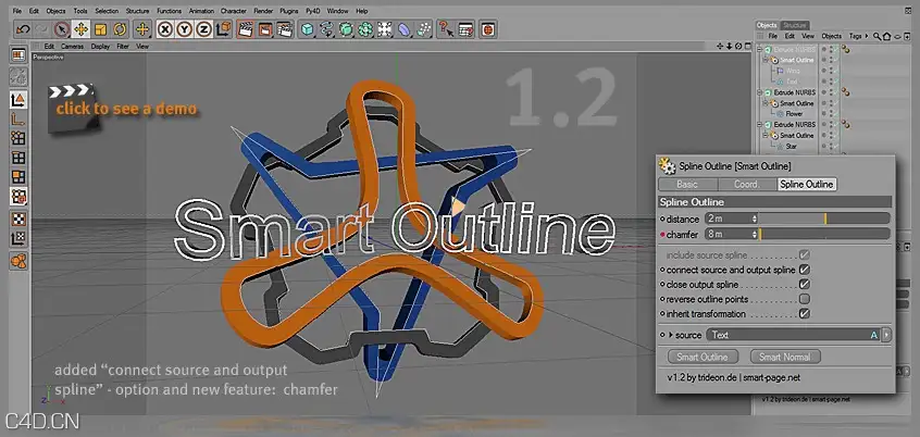 C4D花边样条控制插件 Smart Outline 1.2 - C4D之家 - cinema4d_ 2015-06-14 00.01.01.jpg