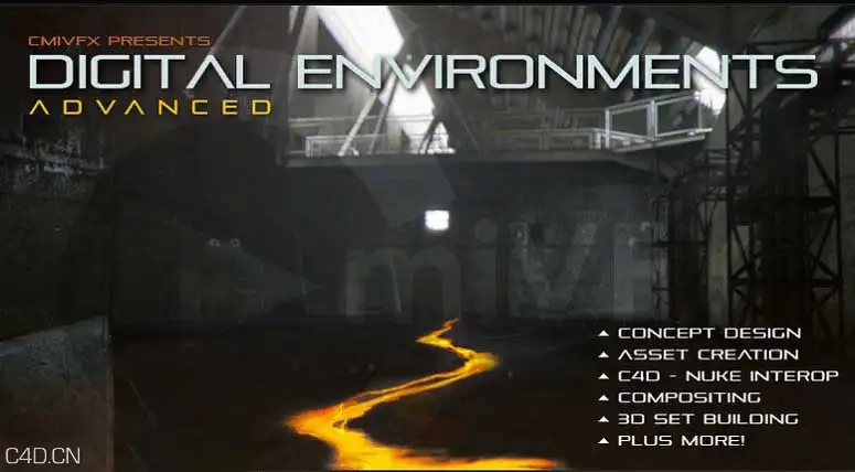 C4D实用进阶数字环境教程cmiVFX - C4D Digital Environments Advanced