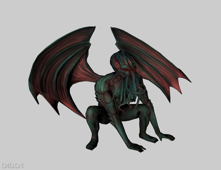 外星邪神-克苏鲁C4D角色动画模型 Cthulhu - C4D之家 - cinema4d_ 2015-06-23 16.44.33.jpg