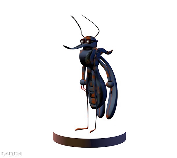 蚊子卡通形象C4D模型 Mosquito - C4D之家 - cinema4d_ 2015-06-23 18.11.30.jpg