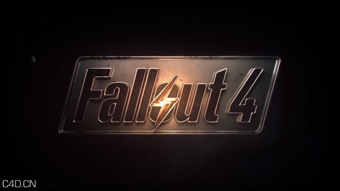 C4D制作游戏包装片头文字《辐射4》Fallout 4 Title Tutorial _ Cinema 4D