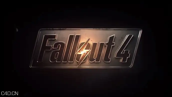 C4D制作游戏包装片头文字《辐射4》Fallout 4 Title Tutorial _ Cinema 4D