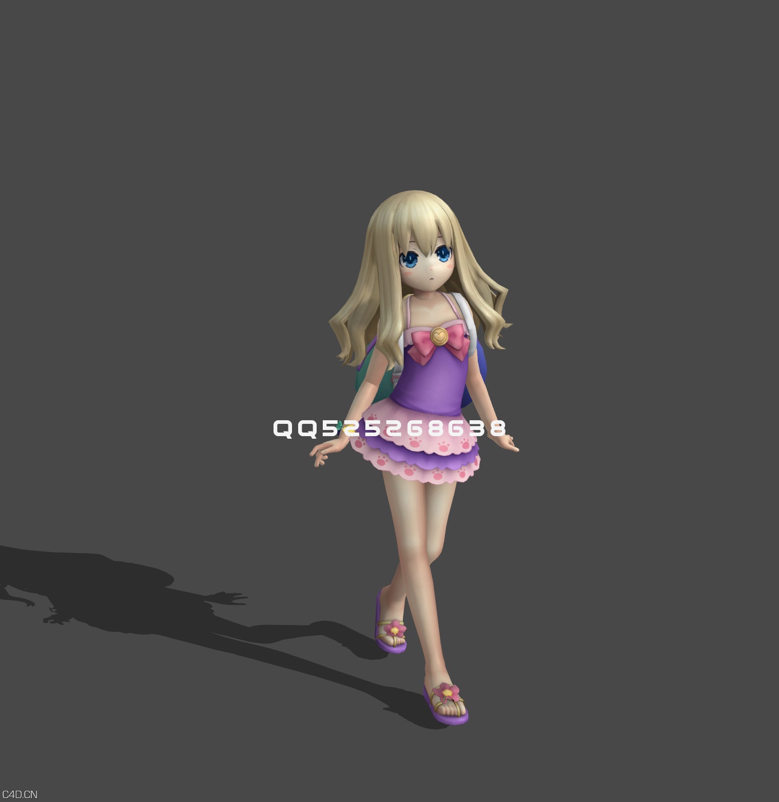 小萝莉模型 - C4D之家 - 萝莉4.jpg