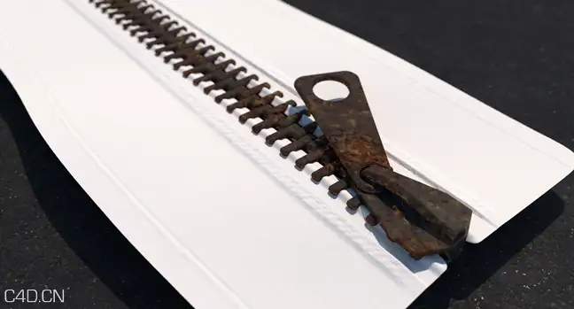 拉链C4D模型 Zipper 3d model