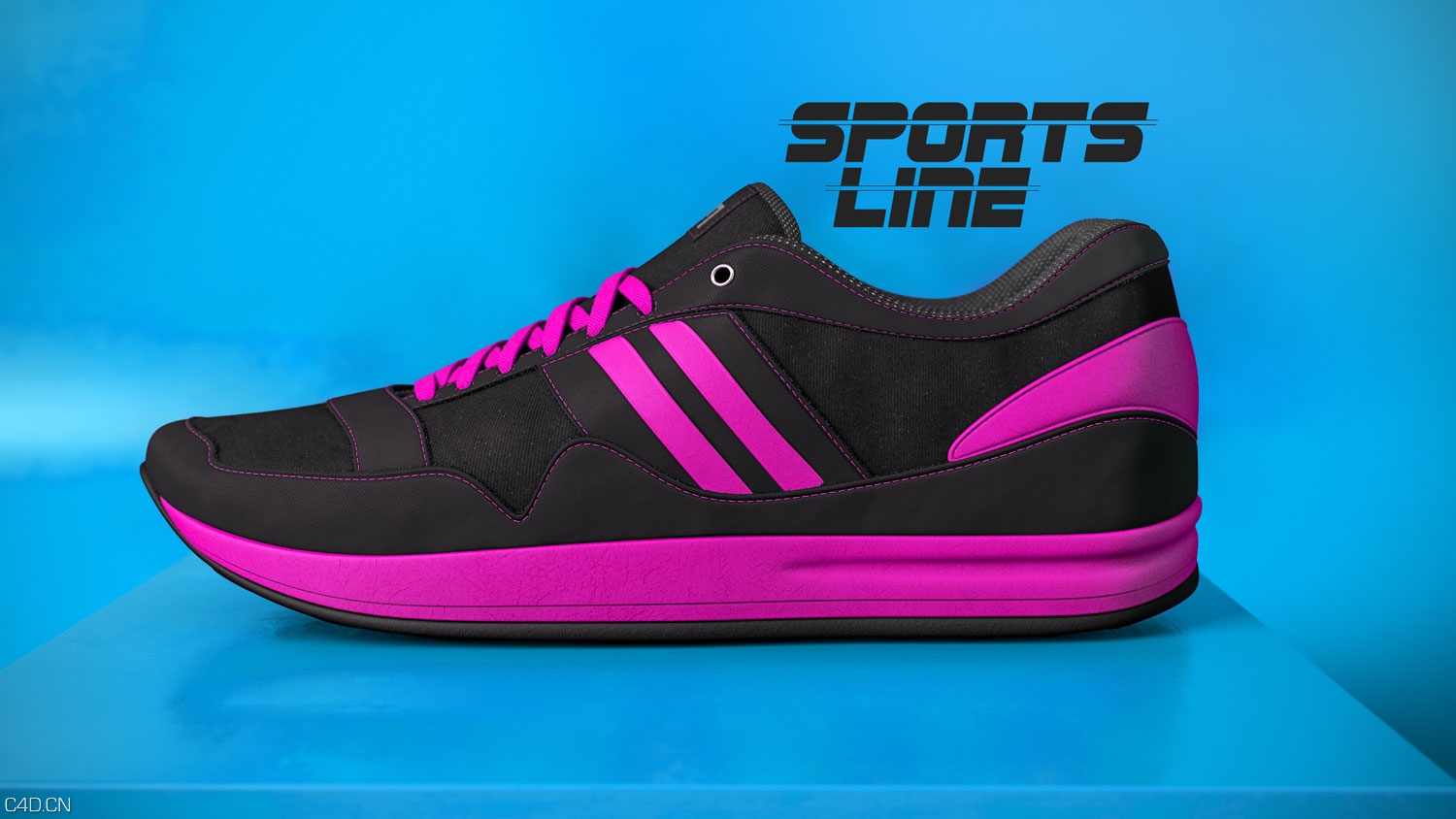 休闲运动鞋C4D渲染作品 sports_shoe_3d_model - C4D之家 - sport-shoe-cyan-lila-3.jpg