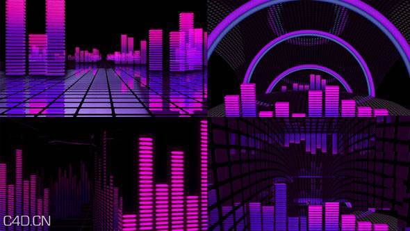 音乐跳动节奏舞台歌曲LED大屏幕视频素材 VideoHive VJ Equalizer