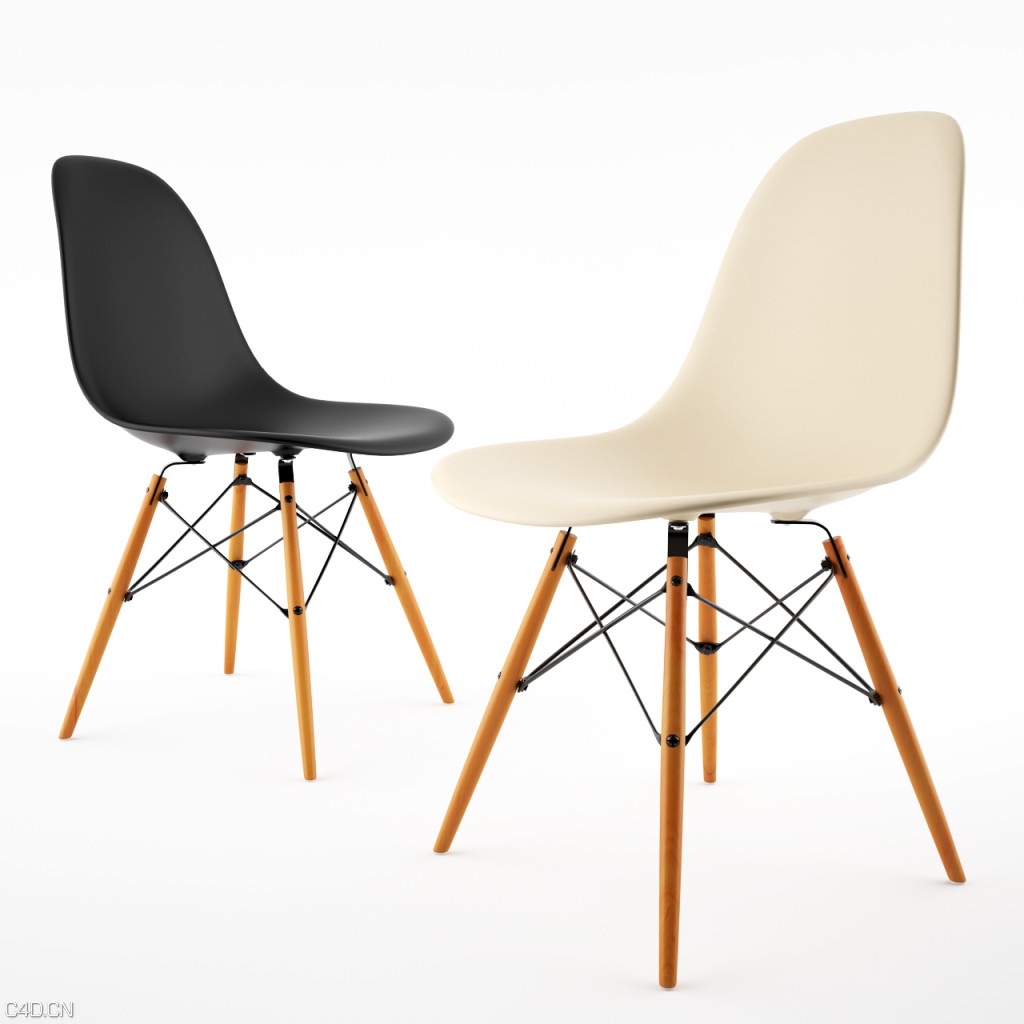 单椅,餐椅C4D模型 Side Chair by Vitra Eames - C4D之家 - side-chair-by-vitra-eames-1024x1024.jpg