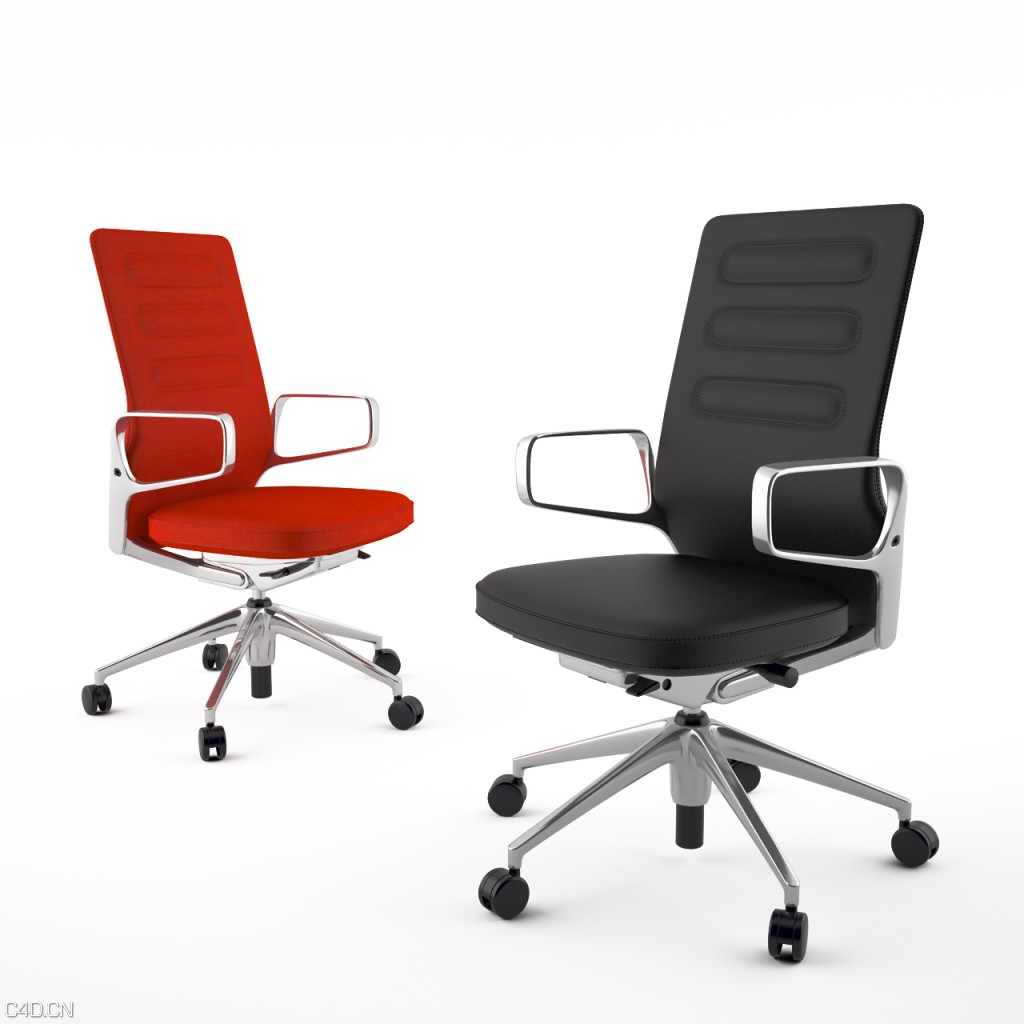 电脑办公椅,时尚椅子,办公椅,职员椅C4D模型 AC 4 Office Chair by Vitra