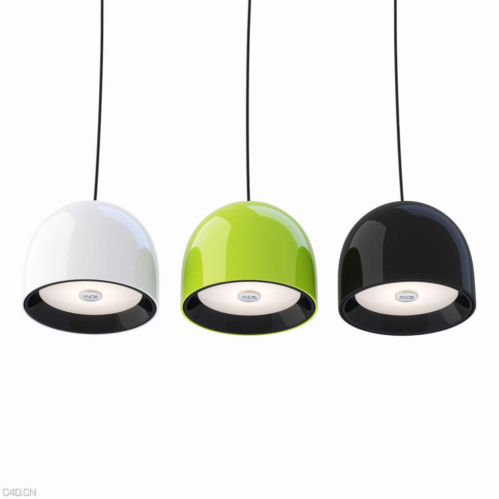 时尚吊灯,碗吊灯C4D模型 Wan S Lamp by Flos - C4D之家 - wan-s-lamp-by-flos-1024x1024.jpg