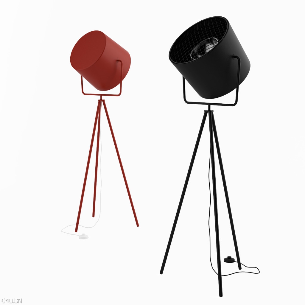 落地投射灯C4D模型 Last Floor Lamp by Zero Lighting - C4D之家 - last-floor-lamp-by-zero-lighting-1024x1024.jpg