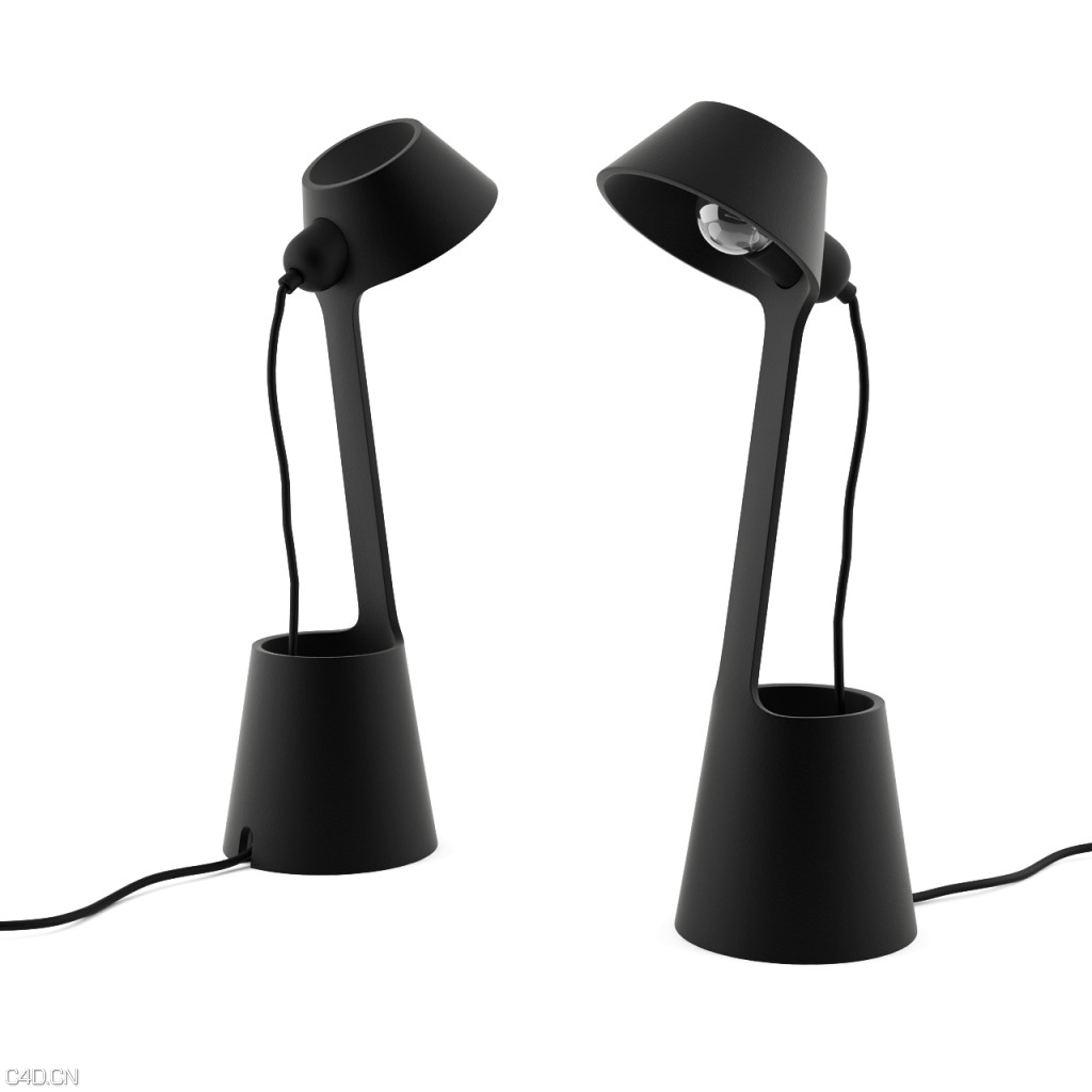 黑色时尚台灯C4D模型 Lean Table Light by Tom Dixon - C4D之家 - lean-table-light-by-tom-dixon-1024x1024.jpg