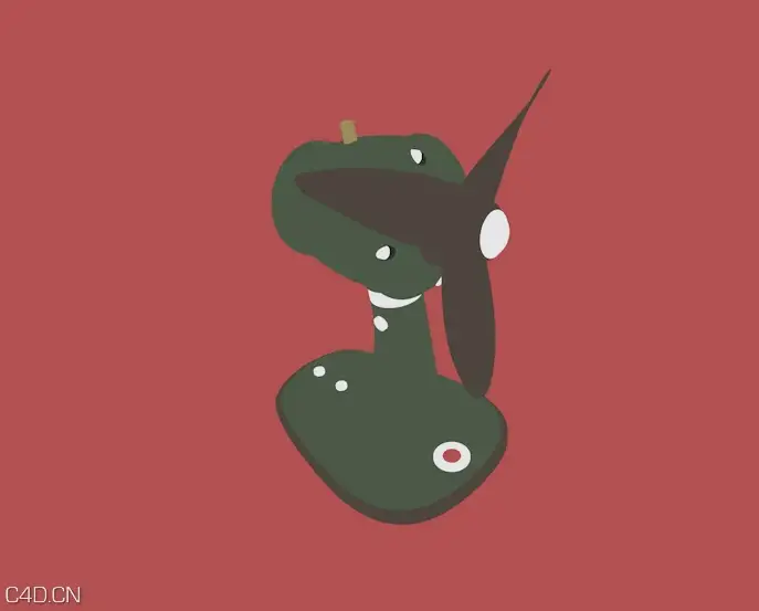 C4D二维台扇,摇头扇卡通动画工程文件 Fan