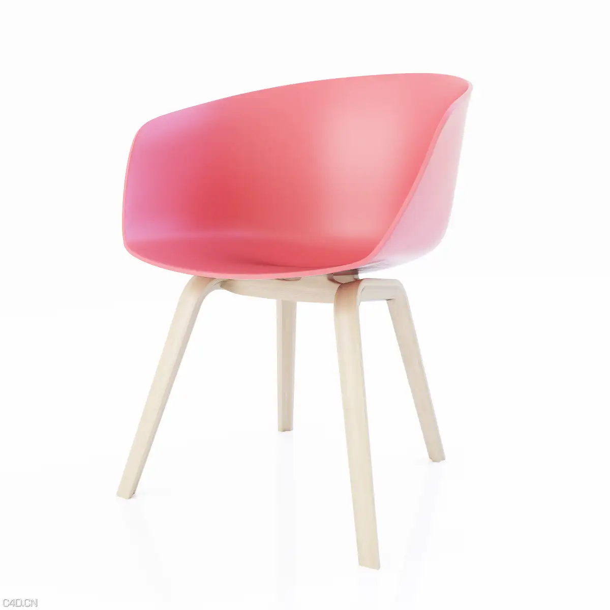 木腿矮椅子 时尚椅 餐椅C4D模型 Hay About A Chair - C4D之家 - HAY about that chair.png