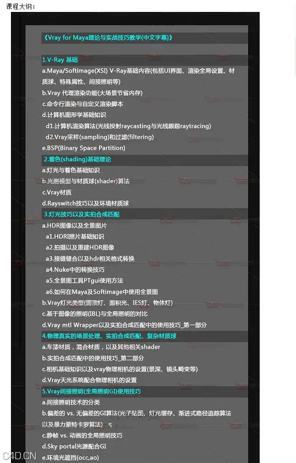 V-Ray for Maya渲染初级+中级+实用进阶应用视频教程（中文字幕） - C4D之家 - 360截图-710553.png