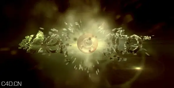 部队AE模板：子弹击穿标题文字 让子弹飞三维文字破碎AE模板videohive The Bullet Time