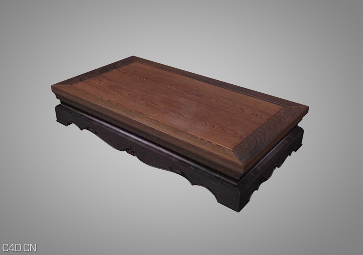 中式实木家具模型：灵芝纹脚踏C4D模型 - C4D之家 - cinema4d_ 2015-07-14 11.23.32.jpg
