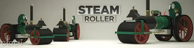 C4D运输包装类模型合集 Transportation Pack - C4D之家 - Steam-Roller.jpg