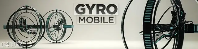 C4D运输包装类模型合集 Transportation Pack - C4D之家 - Gyroscope-Mobile.jpg